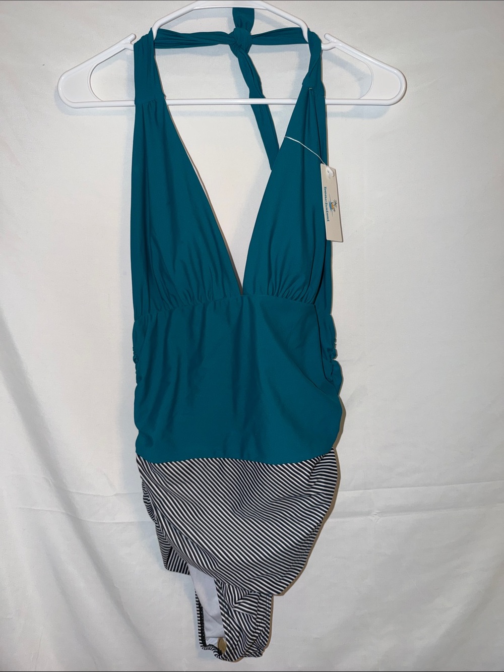 Beachsissi Teal Halter Swimsuit Top